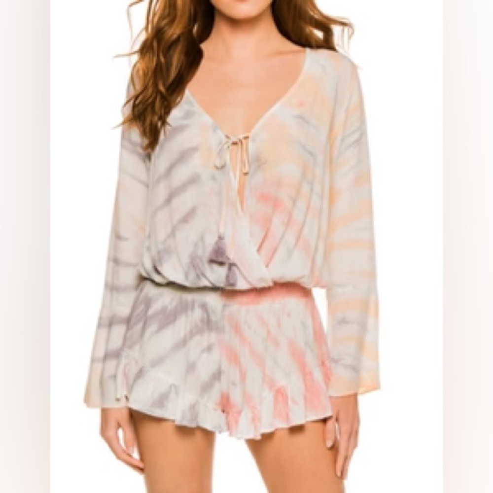 Surf Gypsy tie dye romper, size M, new